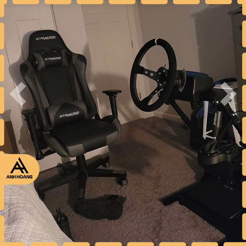 Ghế Gaming Stream GT Racing da pu tay điều chỉnh, ngả 180°