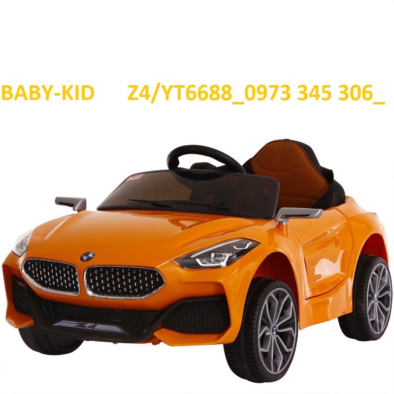 Ô tô xe điện trẻ em BABY-KID BMW YT-6688/Z4 tự lái và remote 2 động cơ ắc qui 6V4, 5AH