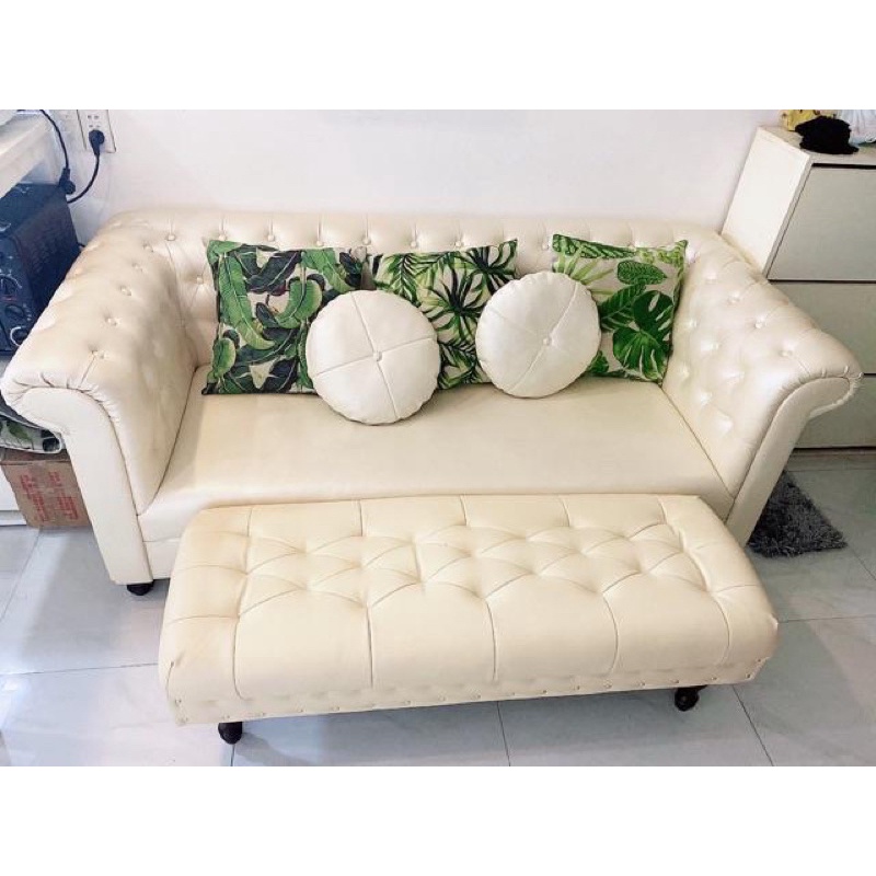 Ghế băng chờ bọc Da