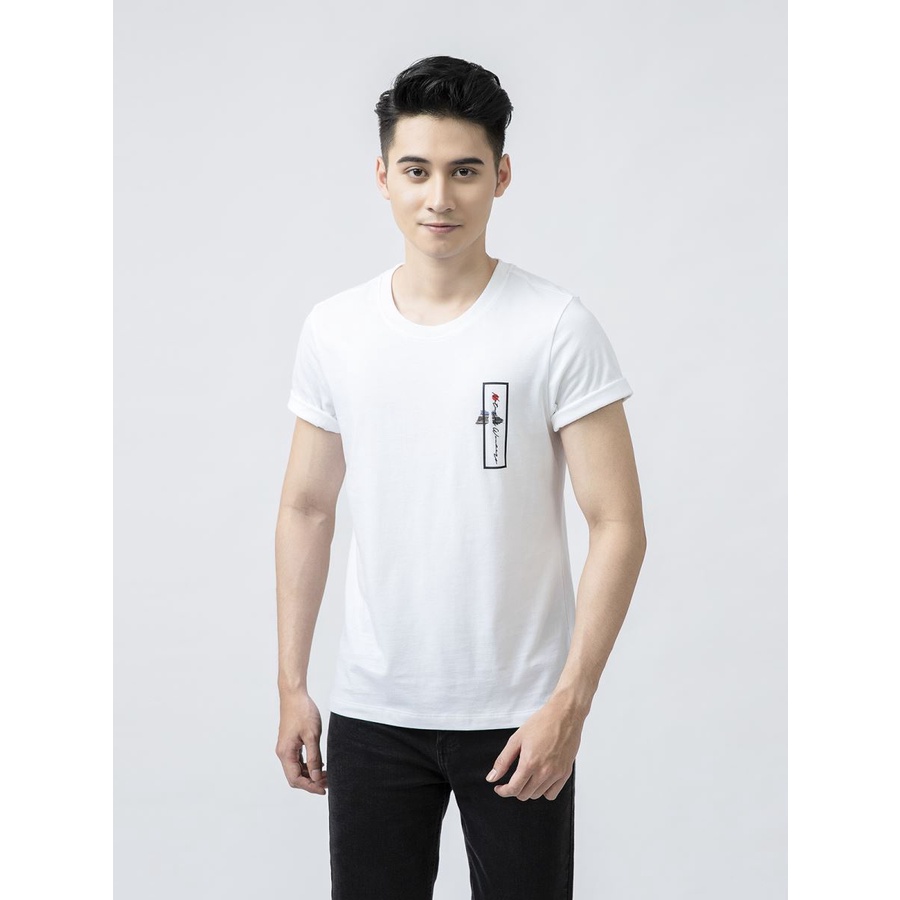 Áo thun nam cổ tròn ARISTINO cotton mềm mại , thấm hút mồ hôi ATS010S1