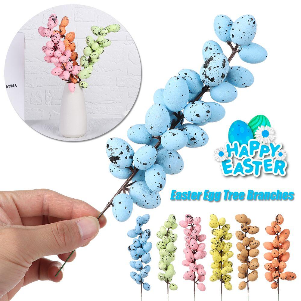 Nhánh Cây Trứng Phục Sinh Nhân Tạo Bằng Xốp Trang Trí Nhà Cửa / Tiệc Cưới
