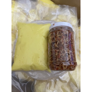 Combo bánh tráng phơi sương 500g + 200g muối tép hành phi +500g bơ