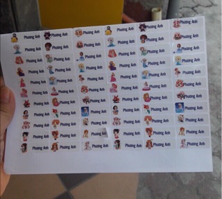 STICKER DÁN DỤNG CỤ HỌC TẬP