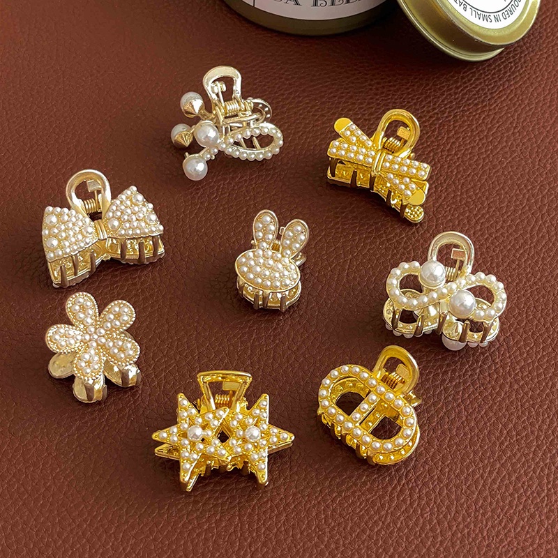 Kẹp Tóc Đính Ngọc Trai Giả Phong Cách Hàn Quốc Xinh Xắn Cho Nữ