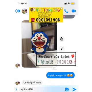 MÔ HÌNH LEGO ĐÔREMON ĐÔRAEMON 3D GHÉP CỰC THÍCH