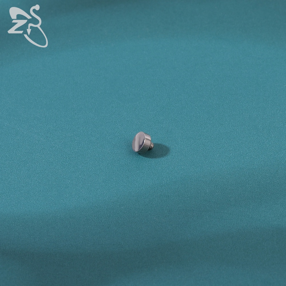 1 Khuyên Tai Mặt Mỏ Neo Đính Đá CZ G23 Nhiều Màu Sắc