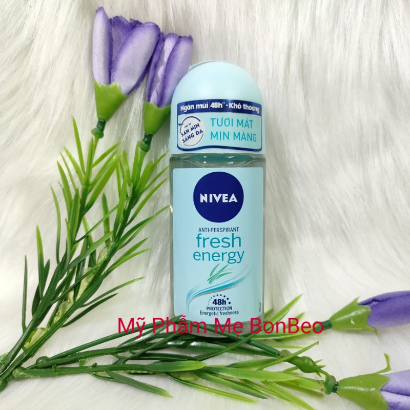 Lăn Khử Mùi Nữ Nivea trắng mịn khô thoáng 50ml