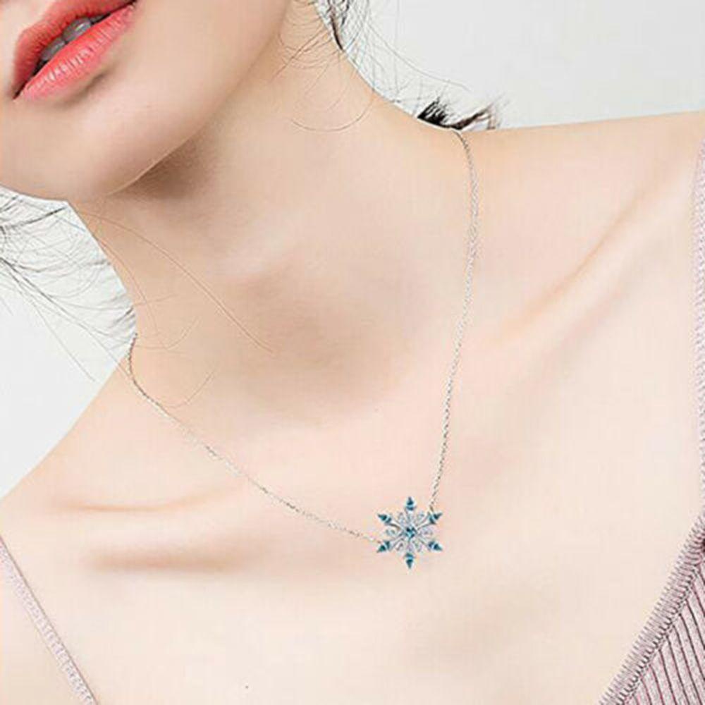 Vòng cổ Mặt Bông Tuyết Thời Trang Dành Cho Nữ|Mạ