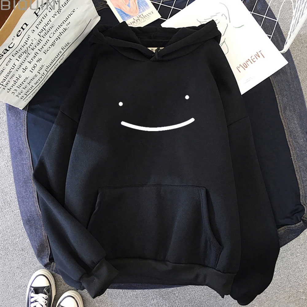Áo Hoodie In Hình Mặt Cười Thời Trang Unisex