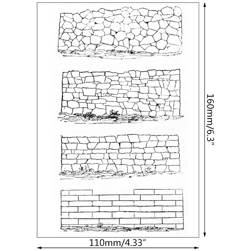 Tem Đóng Dấu Trong Suốt Bằng Silicon Dùng Trang Trí Scrapbook