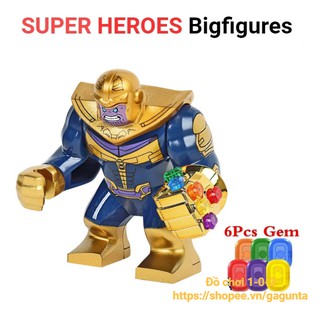 Combo Lego Mô hình Thanos Infinity War + Găng Tay Vô Cực Big figure Decool