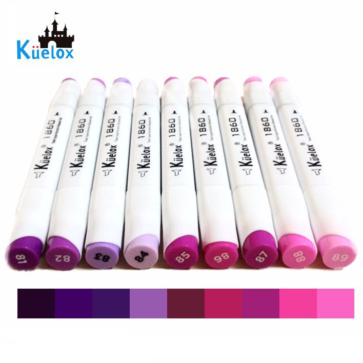 Bút Marker Fine Colour Kuelox Lẻ Tông Màu Tím