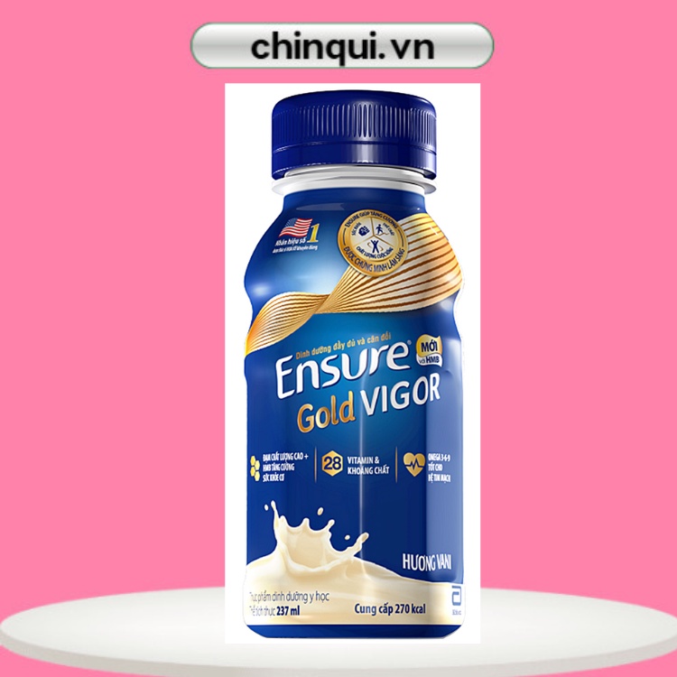 Lốc 6 chai sữa nước Ensure gold Vigor 237 ml