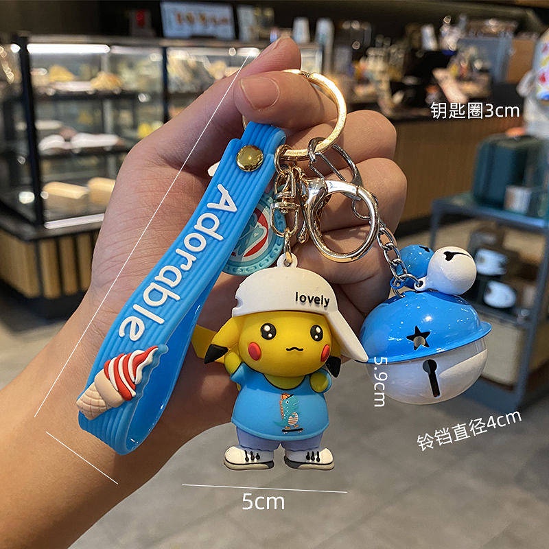 Móc khóa hình pikachu dễ thương sáng tạo