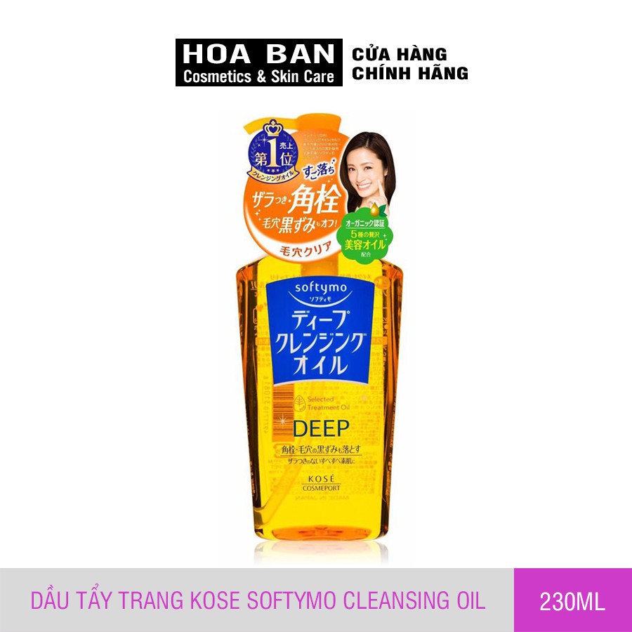 Dầu tẩy trang Kose Softymo Cleangsing Oil 230ml nội địa Nhật