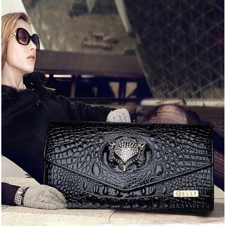 [Hàng hiệu sang chảnh deal blackfriday]  Túi clutch nữ cao cấp da thật ELLY- EC4 đen