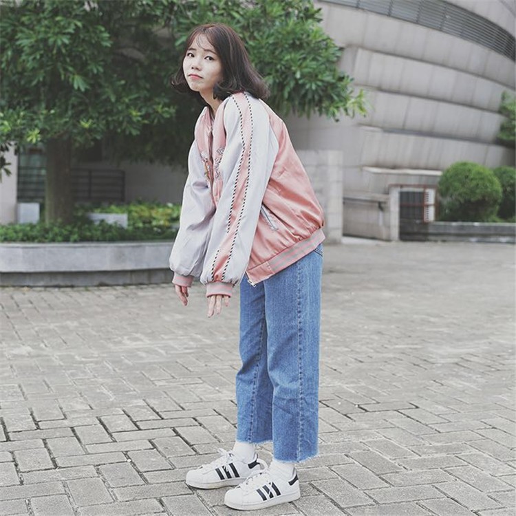 [Có Sẵn] Bomber thêu hoa Hàn Quốc #055 | BigBuy360 - bigbuy360.vn