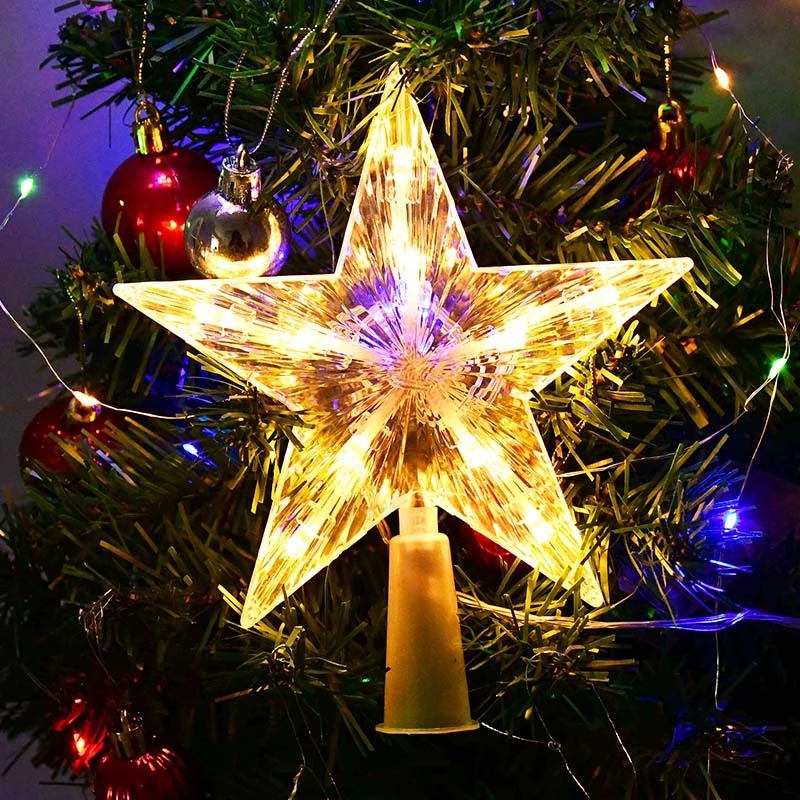 Đèn trang trí cây thông noel hình ngôi sao năm cánh độc đáo