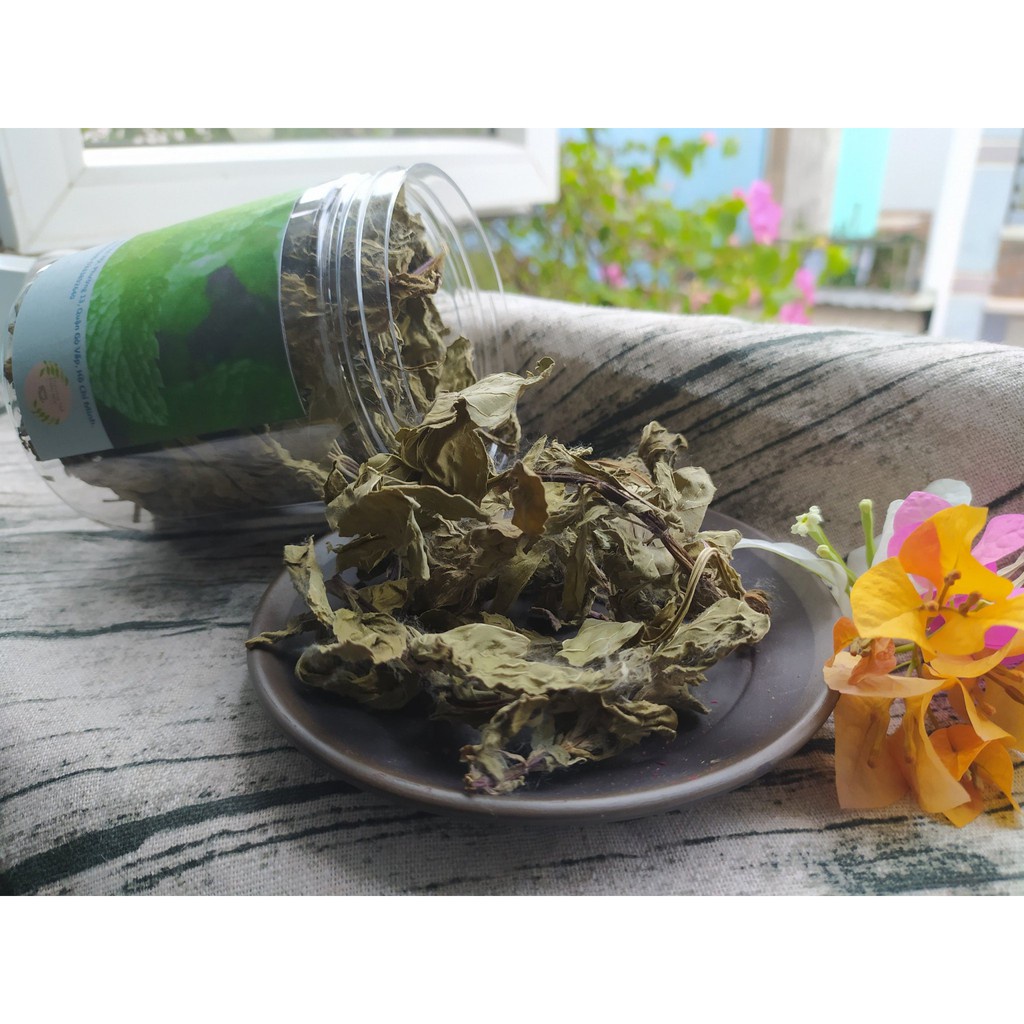 (ảnh thật + video) Trà bạc hà - Lá bạc hà sấy khô làm thuốc, đắp mặt 1 lọ