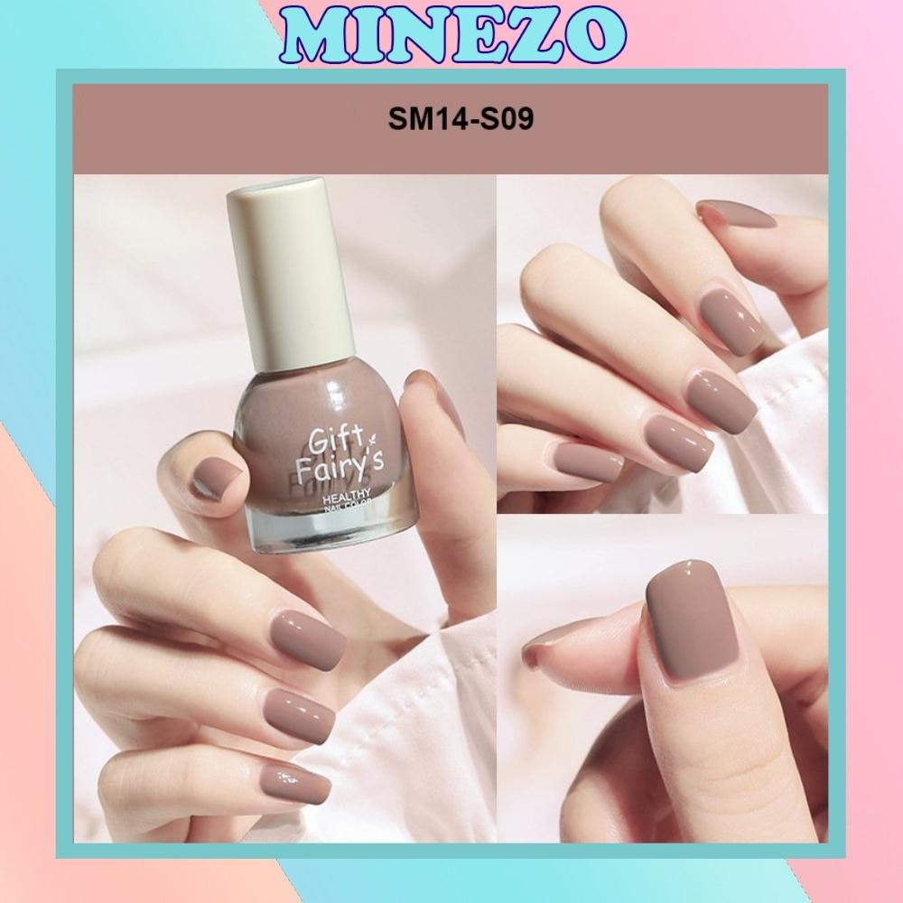 Sơn móng tay nhiều màu Minezo sơn sel bóng mau khô nội địa trung Gift Fairy's SM14