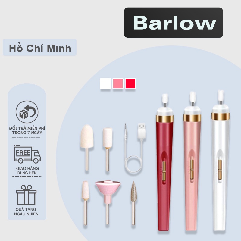 Máy Mài Móng Tay LED Đa Năng Có Thể Sạc Lại Bút Khoan Móng Tay, Dụng Cụ Làm Móng Điện - Barlow Store