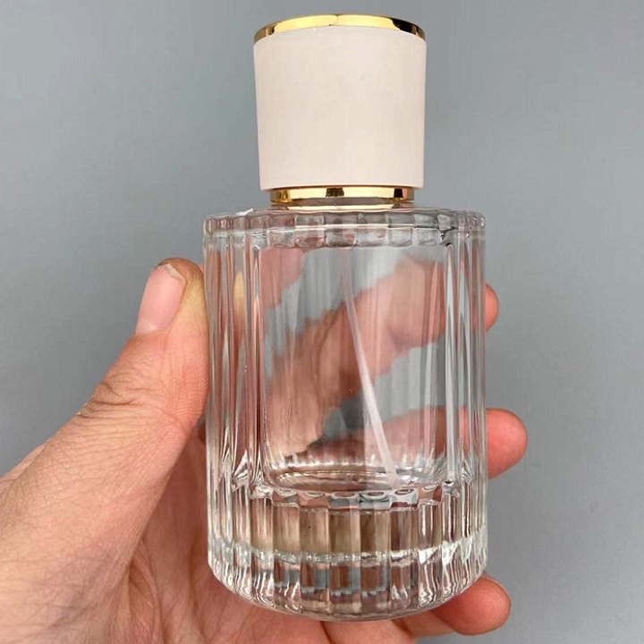 Chai lọ chiết nước hoa thủy tinh cao cấp 30/50ml  dạng tròn có vân dạng phun sương