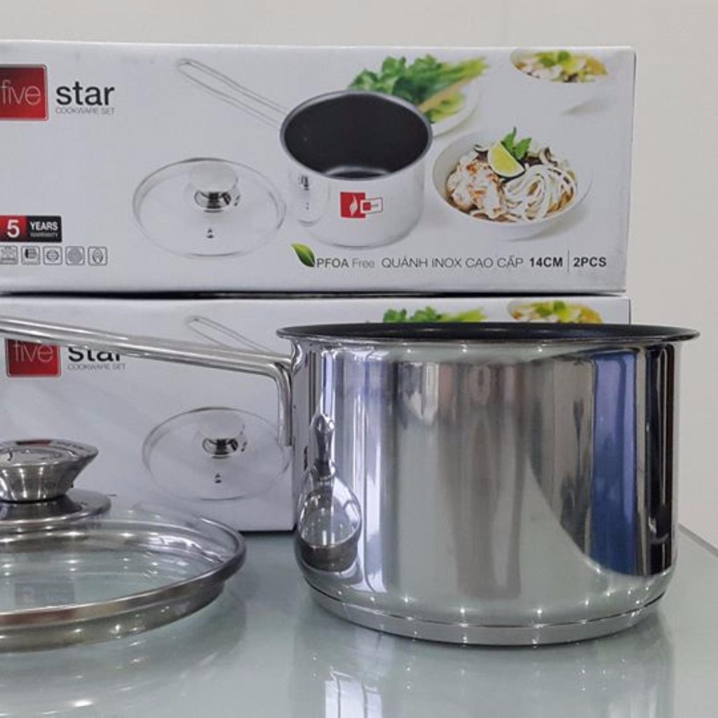 Nồi bột chống dính 3 đáy đun từ Fivestar 12CM