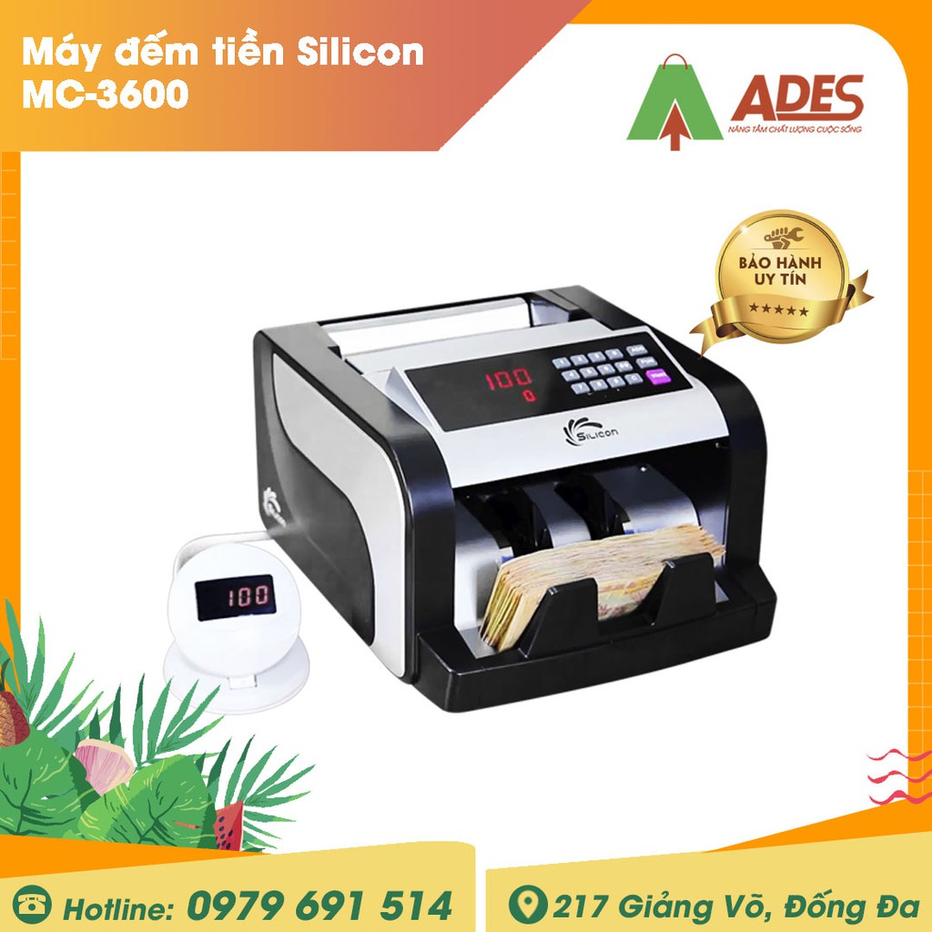 MC-3600 Máy đếm tiền Silicon - Hàng Chính Hãng - Bảo hành 12 tháng