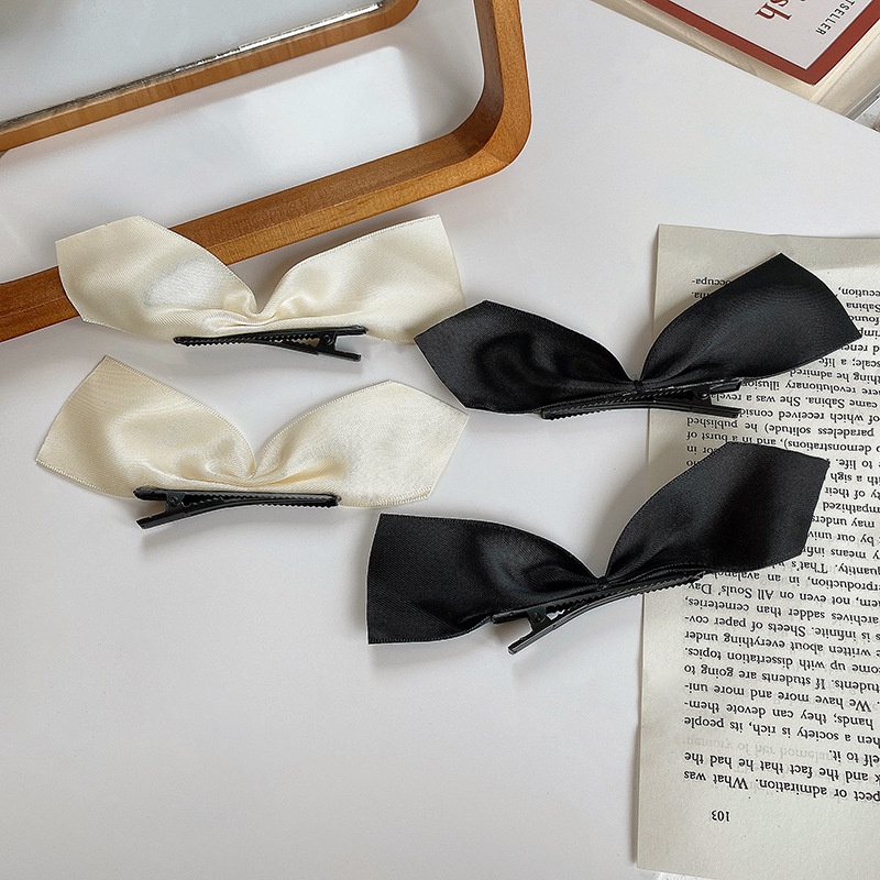 Kẹp tóc nơ Satin xinh xắn dành cho nữ