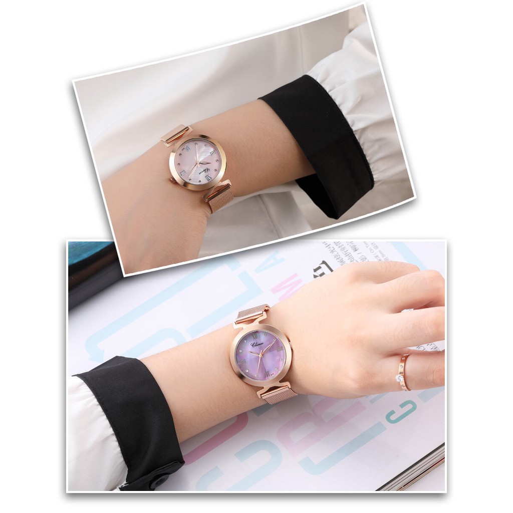 [CHÍNH HÃNG] Đồng hồ nữ CHENXI CX091M dây Titanium nhuyễn mặt khảm trai sang trọng nữ tính đầy quyến rũ | BigBuy360 - bigbuy360.vn