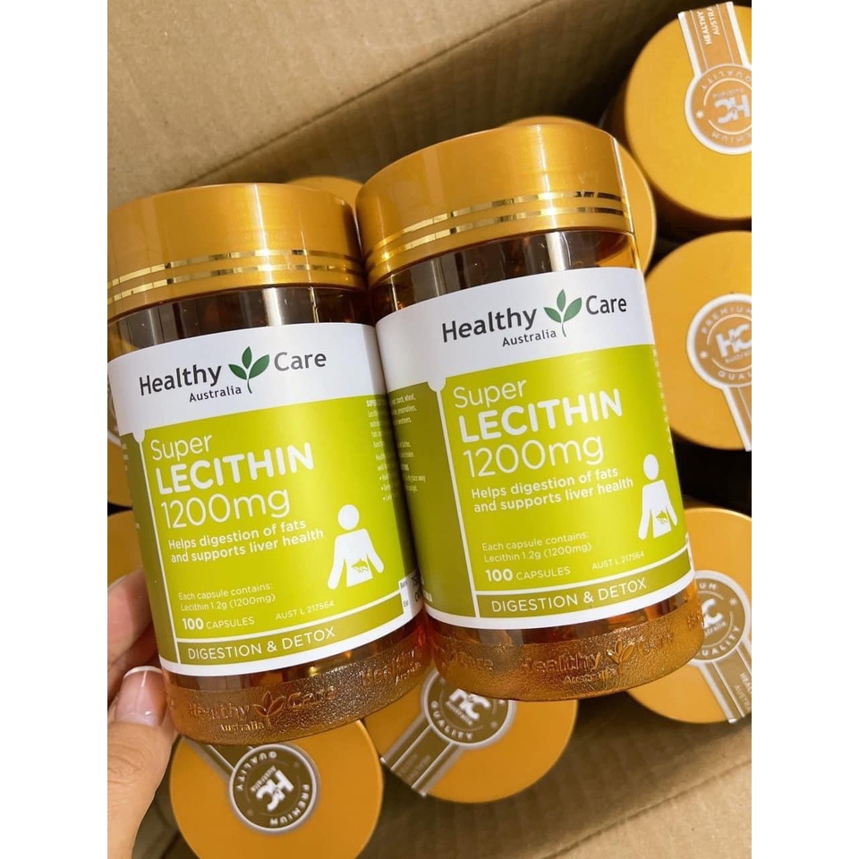 Viên uống mầm đậu nành Healthy Care Super Lecithin 1200mg - EDS Hàng Mỹ