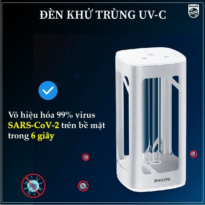 Đèn khử trùng để bàn UVC - Philips (Chính hãng)