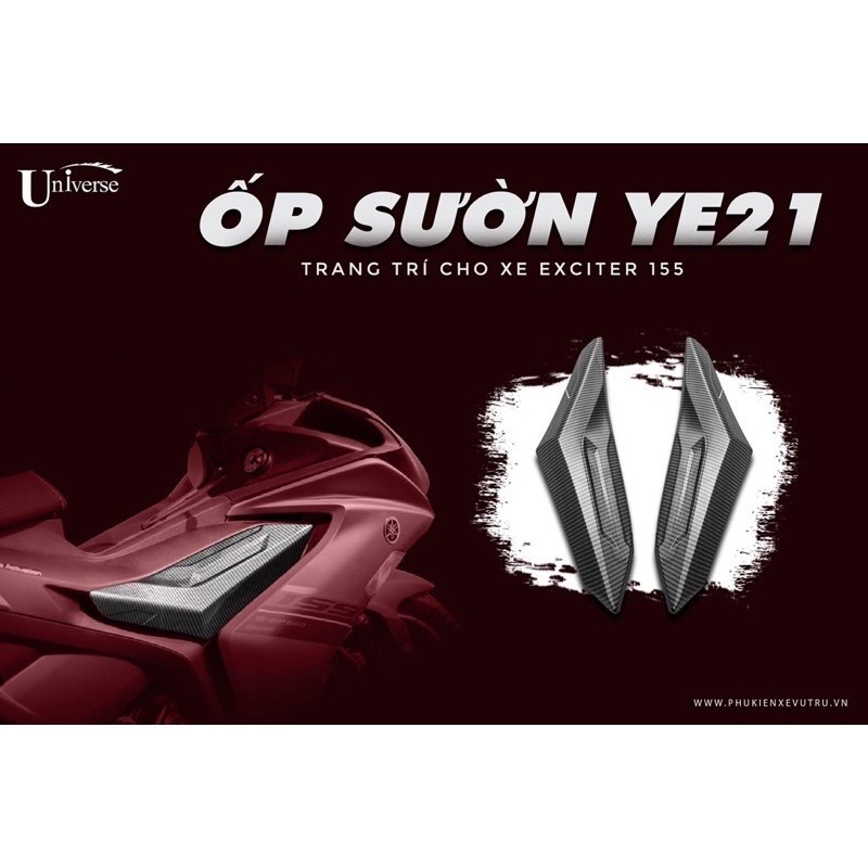 Ốp Sườn Trước EX155 Exciter 2021 VVA Carbon đời mới
