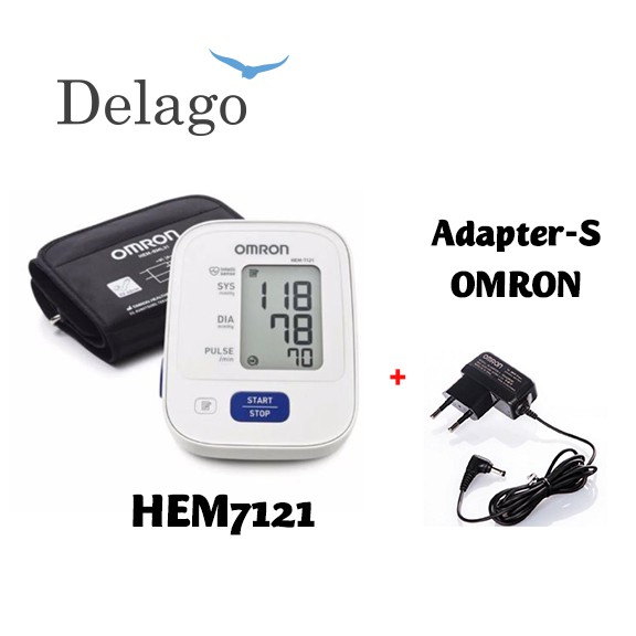 [Delago] Máy đo huyết áp OMRON HEM7121 kèm Adapter S – Nhật Bản