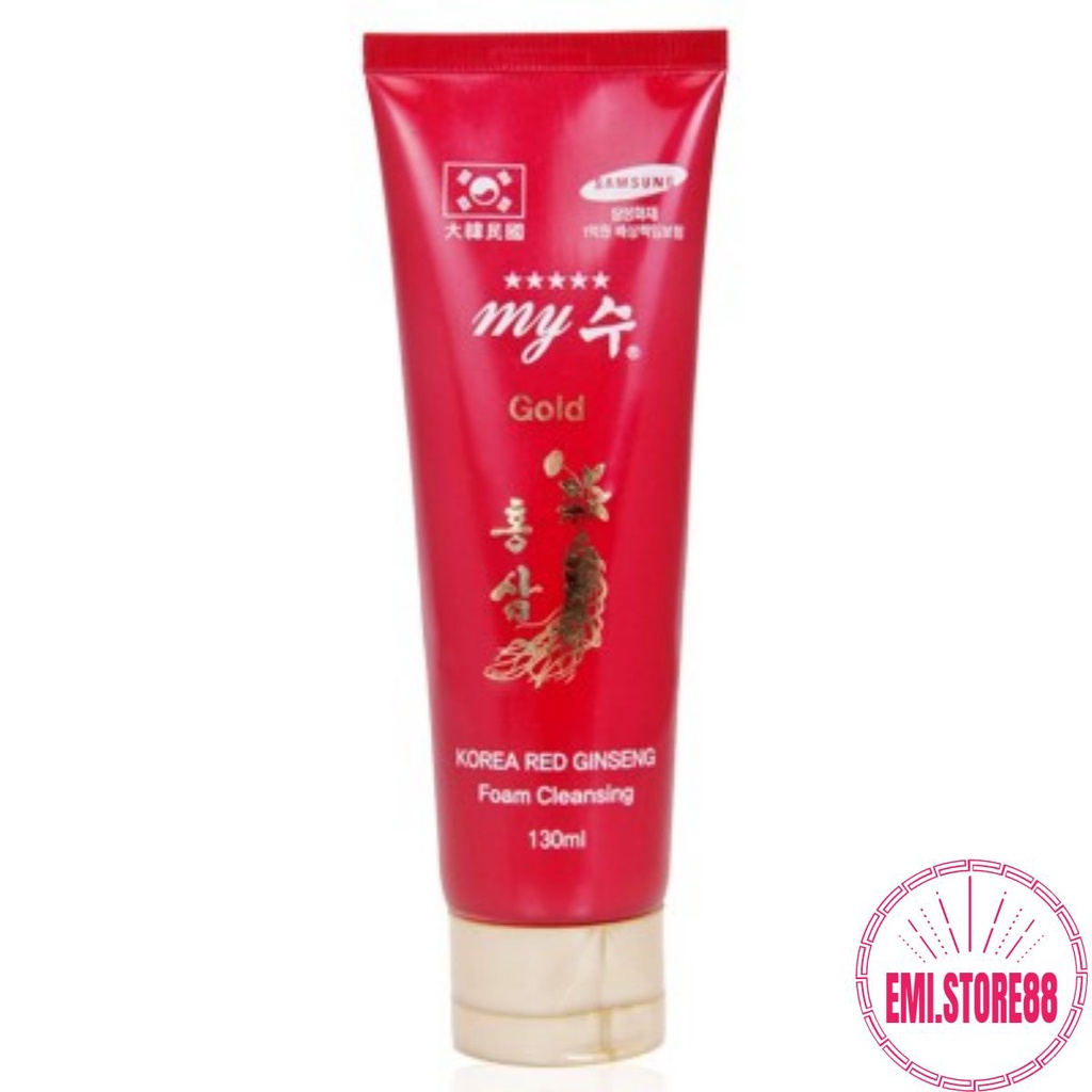 Sữa Rửa Mặt Hồng Sâm Đỏ Hàn Quốc My Gold 130ml chính hãng