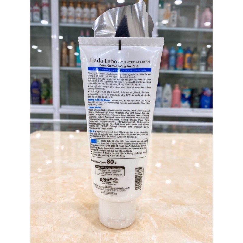 Sữa Rửa Mặt Hada Labo Sữa chính hãng công ty 80g