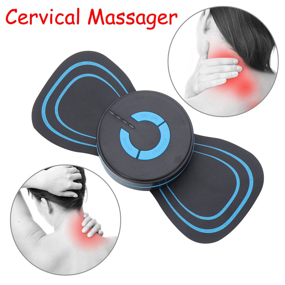 [Hàng mới về] Máy massage toàn thân chạy bằng điện mini cho cột sống vai cổ chăm sóc sức khỏe di động đa chức năng