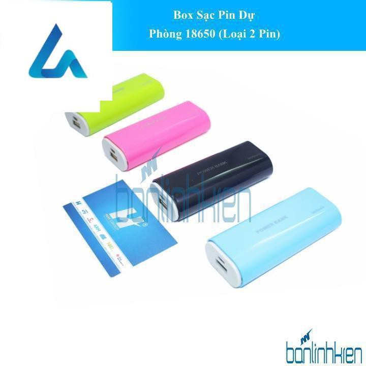 Box Sạc Pin Dự Phòng 18650 (Loại 2 Pin) zin TP