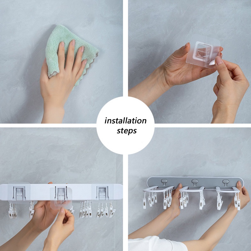 Móc Treo Quần Áo Nhiều Kẹp Tiện Lợi