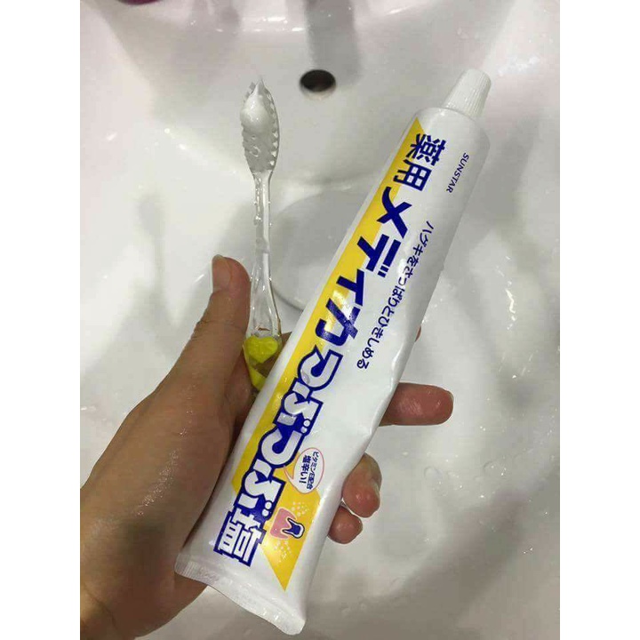 Kem đánh răng muối Sunstar Nhật Bản 170gr trắng răng, chống viêm lợi, mùi hôi miệng