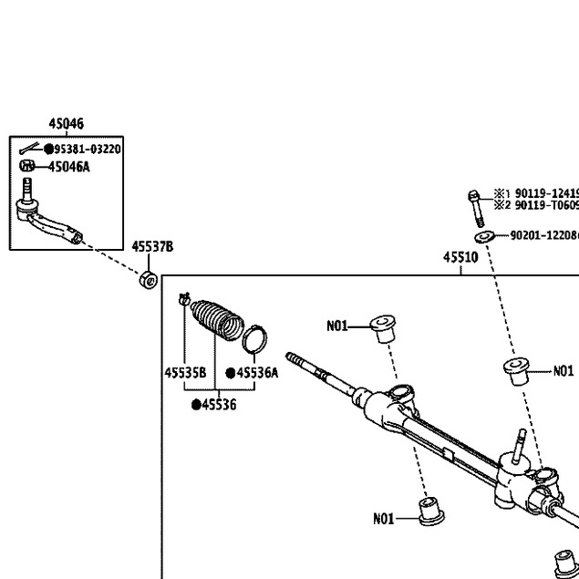Rotuyn lái ngoài Toyota Vios,Rô tuyn lái ngoài Toyota Vios,Phụ tùng Toyota Vios   -Hàng chính hãng CTR Hàn Quốc