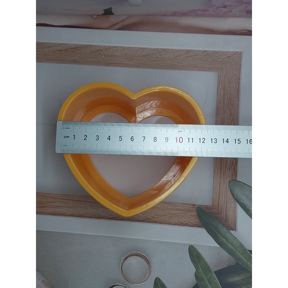 Combo - Khuôn Rời - Tim - Phúc - Lộc - Thọ - Hỷ - Hoa Hồng - 12 cm