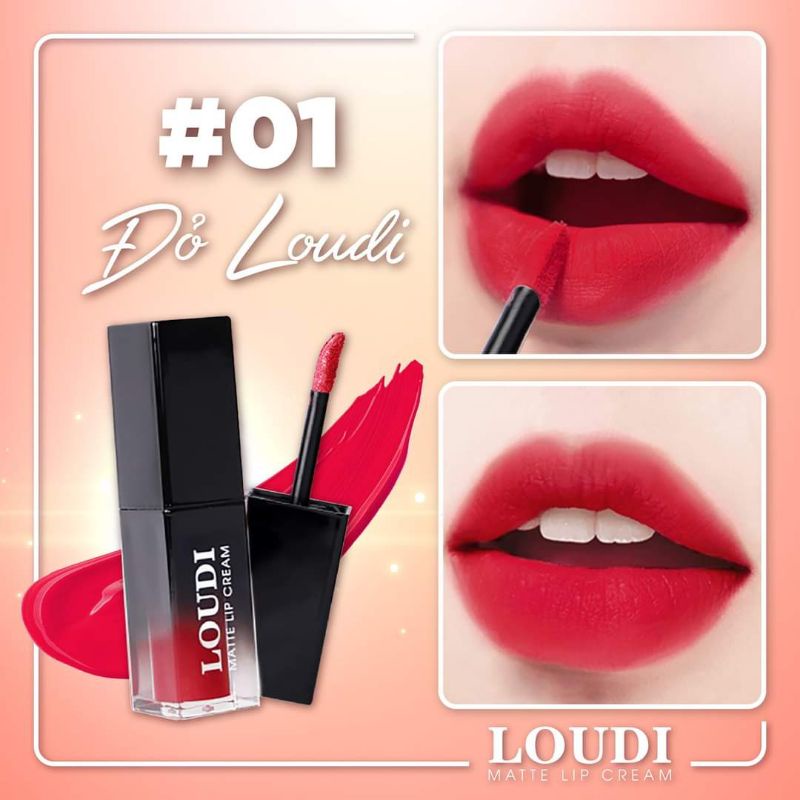 Son kem Loudi màu đỏ Loudi