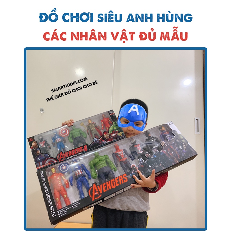 [ẢNH THẬT] - Đồ Chơi Siêu Anh Hùng Avenger 2 Có Đèn Phát Sáng Đỏ Nhựa An Toàn Cao Cấp