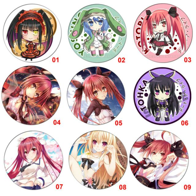 Huy hiệu anime DATE ALIVE