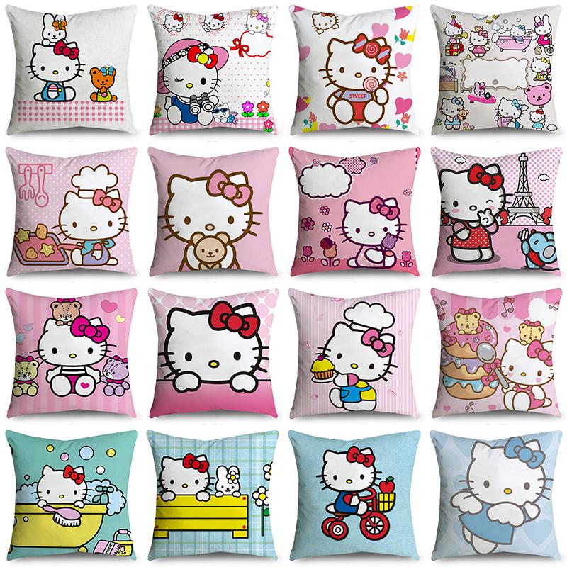 Vỏ Gối In Hình Hello Kitty