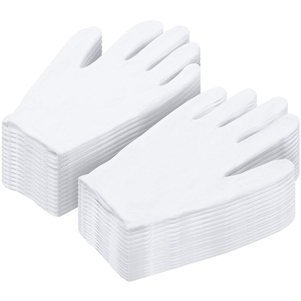 1 Găng Tay Cotton Mềm Mại Có Thể Tái Sử Dụng Dùng Đựng Đồng Xu/Trang Sức/Nước Hoa Hồng Dưỡng Ẩm Chàm/Găng Tay Có Lớp Lót Co Giãn