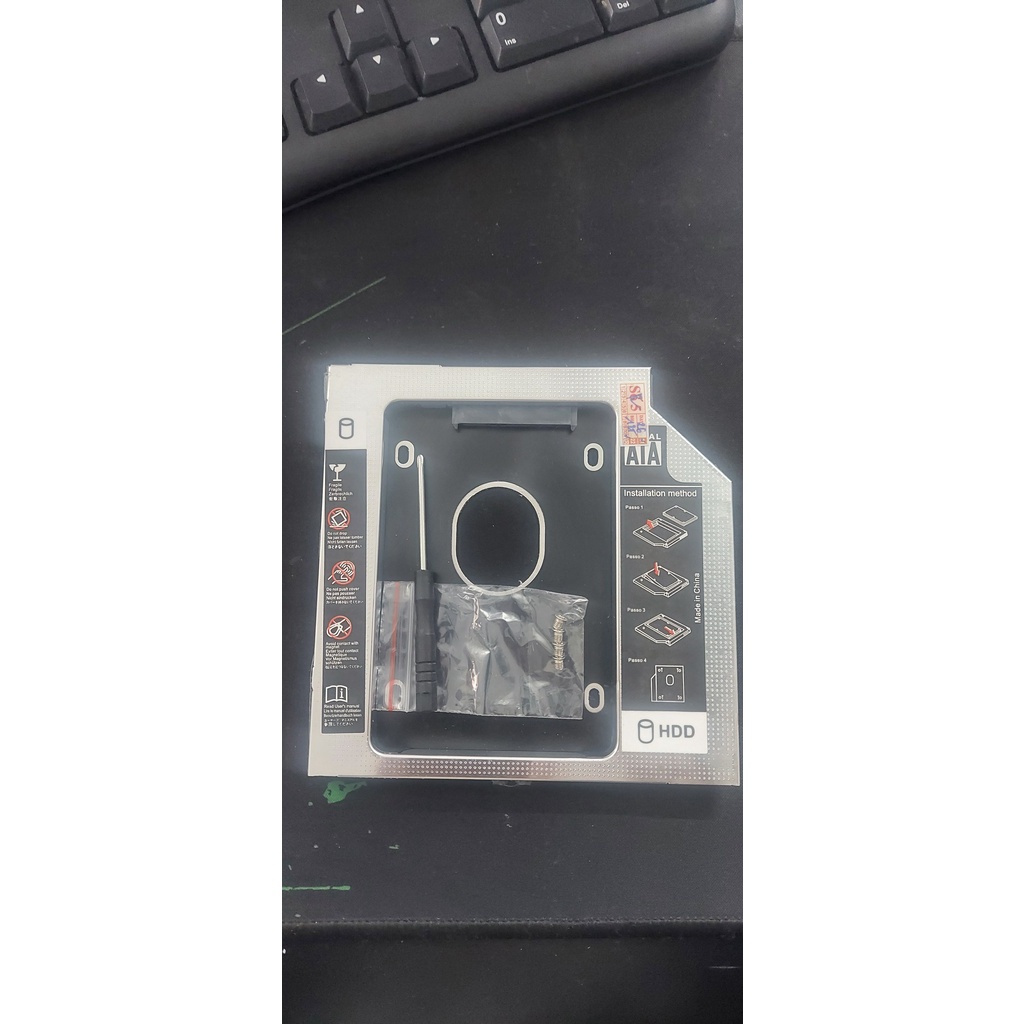 Khay ổ cứng Laptop Caddy Bay dày 12.7mm chuẩn SATA 3.0