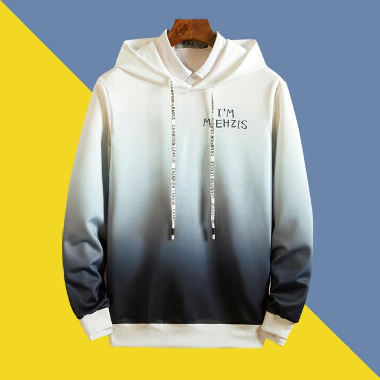 Áo Hoodie Nón Chui Trùm Đầu Nữ Nam Unisex Chất Vải Nỉ Poly Loang 2 Màu Trắng Đen WAH055NO