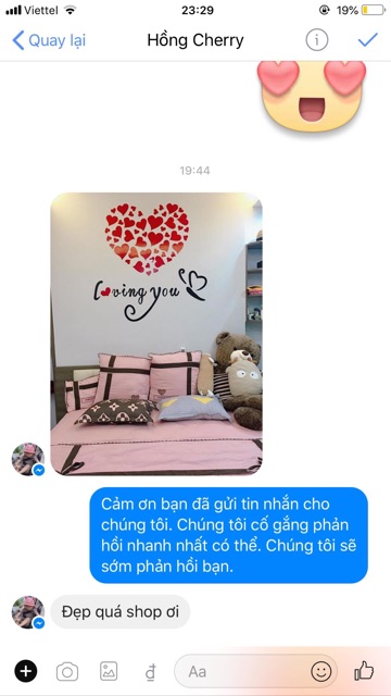Tranh dán tường mica 3d loving you trang trí phòng ngủ, phòng khách